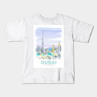 Dubai United Arab Emirates Kids T-Shirt